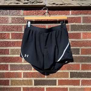 Under Armour Black and White Athletic Shorts